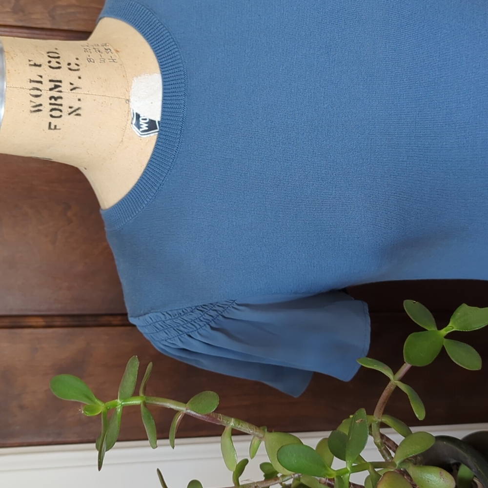 LIKE NEW | Loft | dressy t-shirt with flutter sleeves - XS fits like Small